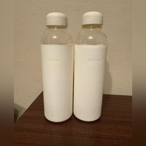 W&p the porter 20oz glass accessory water bottle - cream